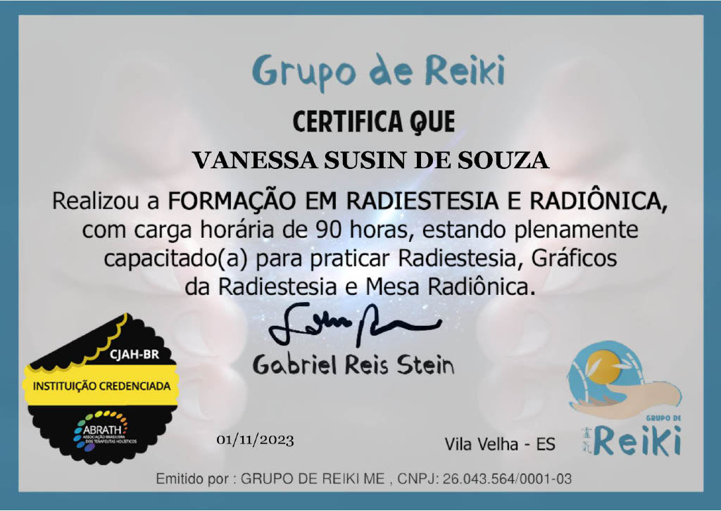 un4rt - certificado de conclusão curso radiestesia e radiônica