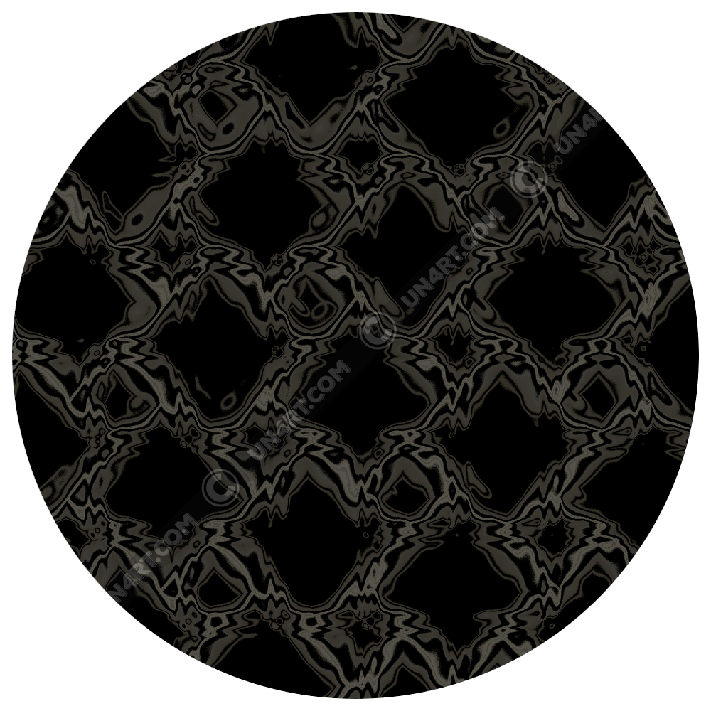 un4rt - the image shows a grid pattern with liquefying squares. each square shows a slightly different transformation. the background is black. the connection between the squares is also liquefied, colored in two different tones of grey.