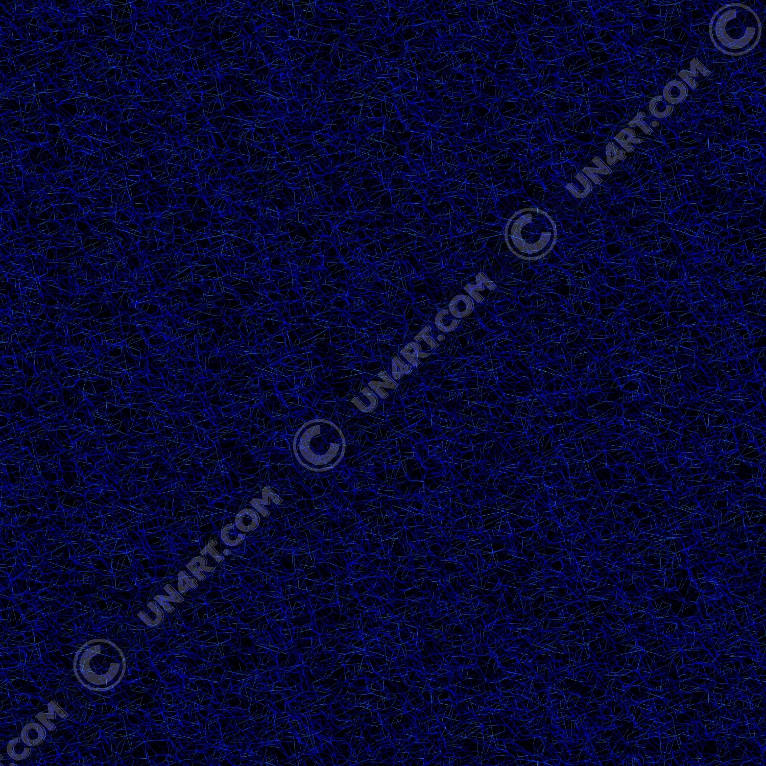 un4rt - the image shows a chaotic grid network pattern of thin blue lines with some cyan accents. the background is black.