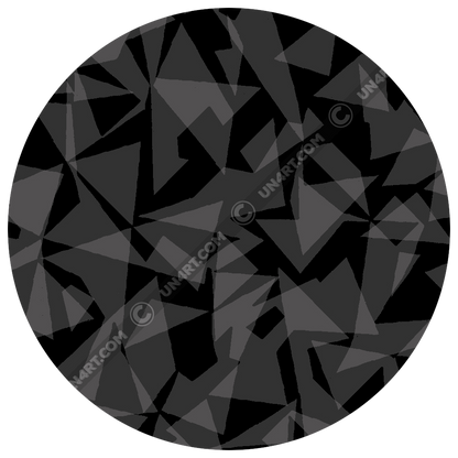 un4rt - the image shows two layers of different and arbitrary angular shapes that are superimposed and shine through each other. the superimposition results in the color tones light grey, dark grey and black. the overall structure is chaotic but uniform.