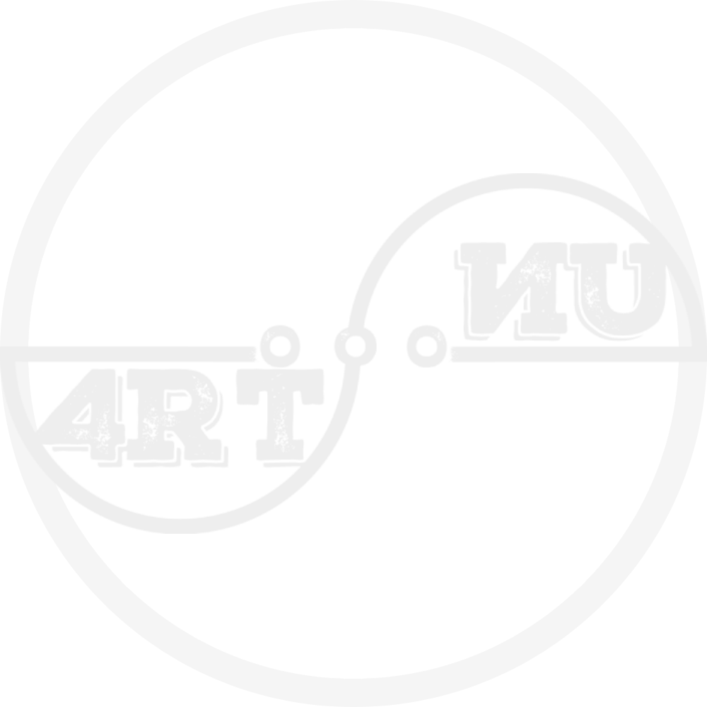 UN4RT brand logo in circular format on white background, distressed collegiate lettering "4RT" in lower left and mirrored "UN." in upper right, divided by a horizontal line with three dot connectors and a curved arc, mirror variant of standard logo composition, light grey watermark-style rendering, circular crop.