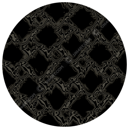 un4rt - the image shows a grid pattern with liquefying squares. each square shows a slightly different transformation. the background is black. the connection between the squares is also liquefied, colored in two different tones of grey.