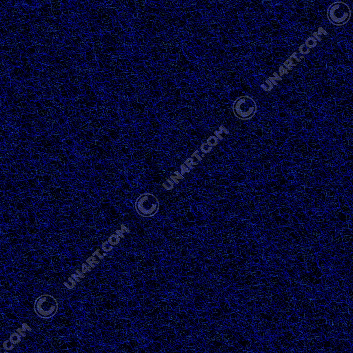un4rt - the image shows a chaotic grid network pattern of thin blue lines with some cyan accents. the background is black.